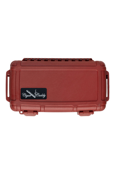Genel Markalar Cigar Caddy 5 Kırmızı Travel Humidor Puro Kutusu
