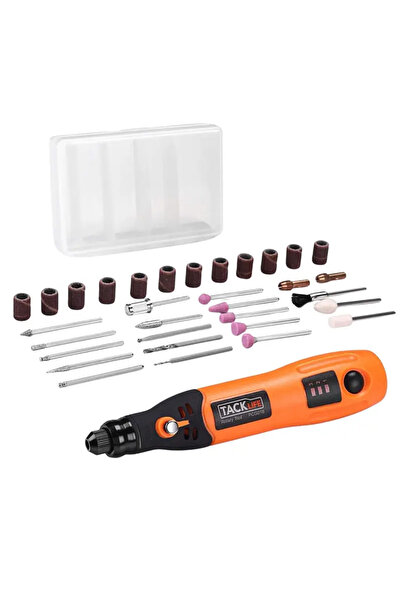 OEM Cordless mini grinder, 3.7V with speed adjustment and 31 accessories, Tac...