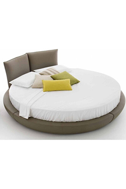 Alpateks Home Fitted Sheet Set with Diameter Options for Round Beds 100% Cott...