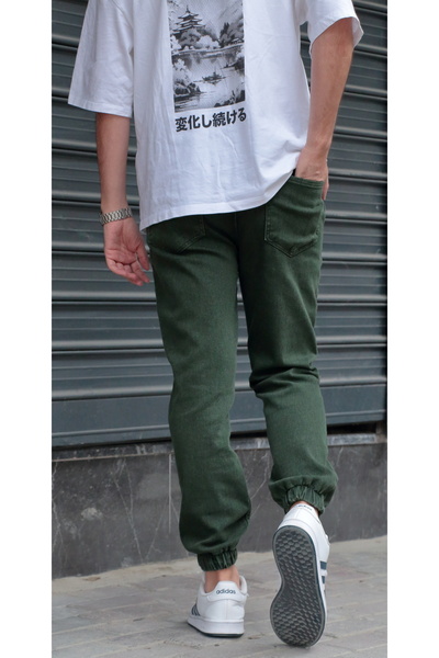 Osyday Men's Jogger Pants | Waist and Legs Elastic, Lace-Up, Stretchy Fabric, New Season