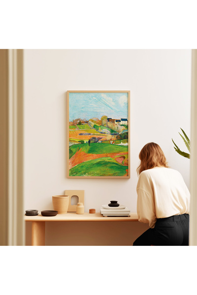 ARTHOUSECOLLECTIVE Paul Cezanne - Colorful Countryside - Unframed Poster in Painting Sizes