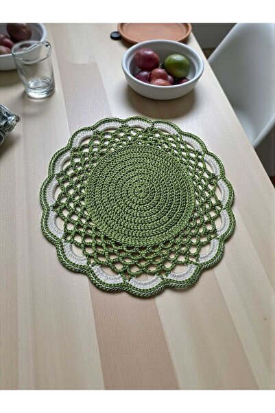 Örgü Sanatı DilekÇak El Örgüsü Polyester Soft Makrome Supla, Dekoratif Supla, Amerikan Servis 1 Adet 37x37