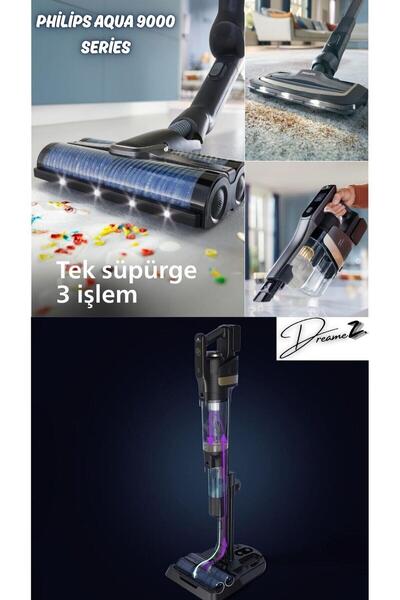 Philips Vaccumix Euu Stıck Wet Led Wıth Detergen 3 in1 Silme,Süpürme,Emme Fonksiyonlu Dikey Şarjlı Süpürge