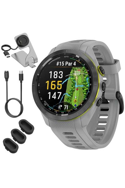 Garmin 010-02746-01 Approach S70 42 mm Premium GPS Golf Saati, Deco Essential...