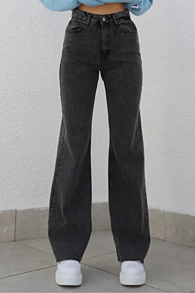 ArVib Smoked Stretch Fabric Wide Leg Denim Jeans Vib 99 Trousers