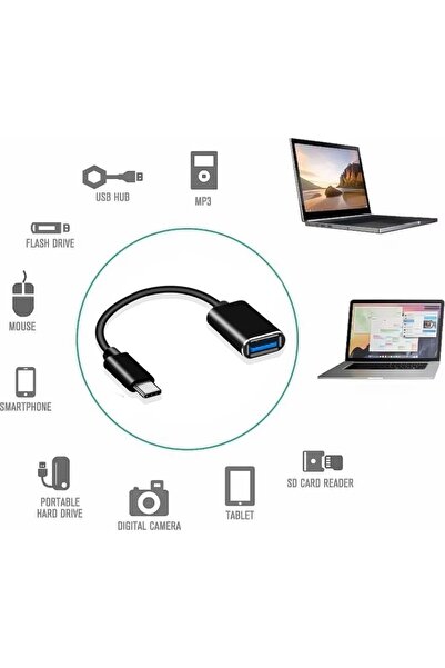 FORLİNE Yeni Nesil Type-C Erkek To USB 3.0 Dişi, Typec C USB 3.0 Otg Kablo Veri Aktarma Kablosu Çevirici