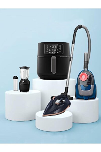 Philips Elektronik Çeyiz Seti | Xxl Airfryer | Azur Ütü | Torbasız Süpürge | Blender