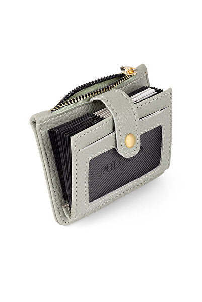 Polo Air Zippered Accordion Model Card Holder Green Color Czn-710-Y