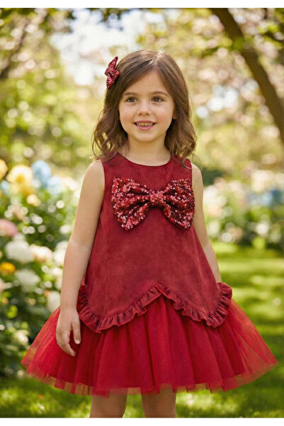 Milon Moda Piele intoarsa, fundita cu paiete, rochie din tul de vis si catarama