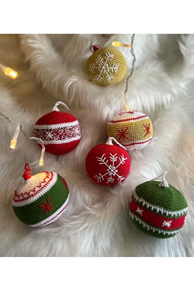 ankademeği مجموعة من 6 زينة شجرة عيد الميلاد على شكل أميجورومي