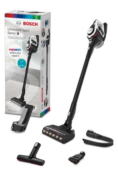 Bosch 18 V, Led Aydınlatma Turbo Modlu Dikey Şarjlı Süpürge, Yeni Seri