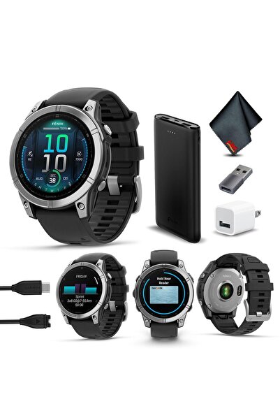 Garmin Fenix E 47MM AMOLED Premium Çoklu Spor GPS Akıllı Saat, 16 Gün Uzun Öm...