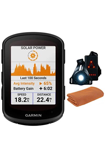 Garmin 010-02695-20 Edge 840 Solar, Kompakt GPS Bisiklet Bilgisayarı, Yalnızc...