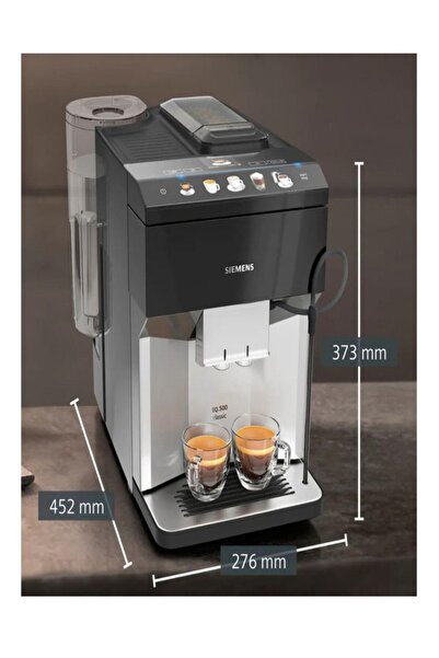 Siemens Tam Otomatik Kahve Makinesi EQ500 classic Inox silver metallic