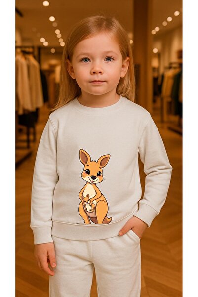 playwear Set pentru copii Hanorac cu imprimeu KANGAROO pentru fete și băieți,...