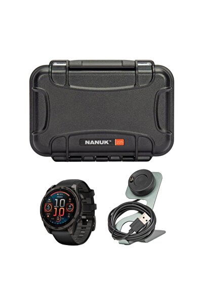 Garmin Fenix 8 Sapphire Solar 47mm Akıllı Saat, Dahili LED El Feneri (Siyah v...