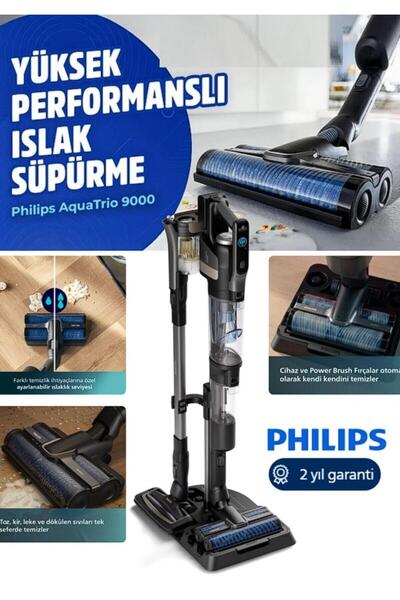 Philips Aqua Plus Serisi – Islak & Kuru Dik Süpürge - Hem Sil Hem Süpür - Yeni Nesil Üstün Performans