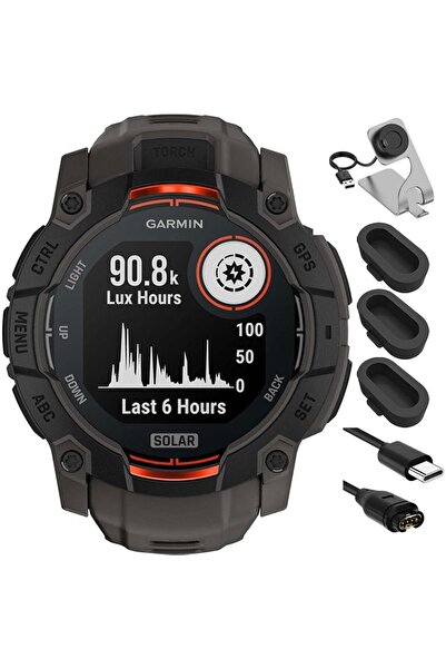 Garmin 010-02935-00 Instinct 3-50 mm Dış Mekan GPS Smartwatch Solar Black, Kö...