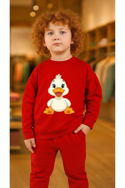 playwear سترة رياضية للأطفال من ChildTakım SWEATSHIRT ŞİRİN ÖRDEK Ba مطبوع iz...