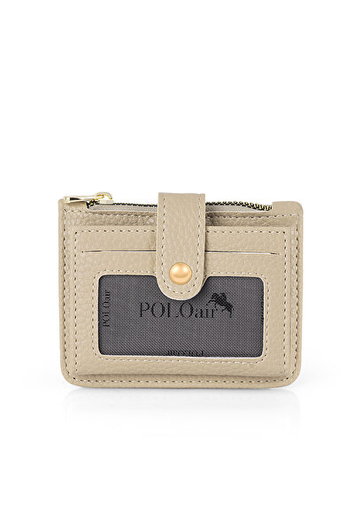 Polo Air Zippered Accordion Model Card Holder Mink Color Czn-710-V