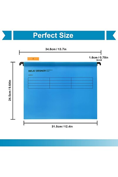 MAKINGTEC A4 Suspension Files Polypropylene (12PCS Blue)