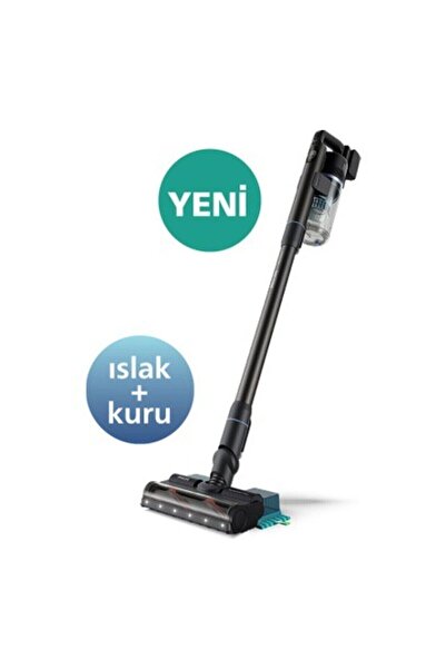 Philips 7000 Serisi Aqua 25.2 V Kablosuz Dik Süpürge, PowerCyclone 12, 80 dk'...