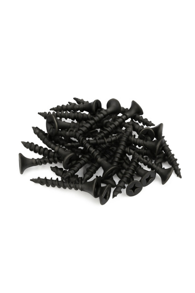 Gray Square Set of 100 Drywall screws, with quick thread 3.5X25 mm/Wood Structure