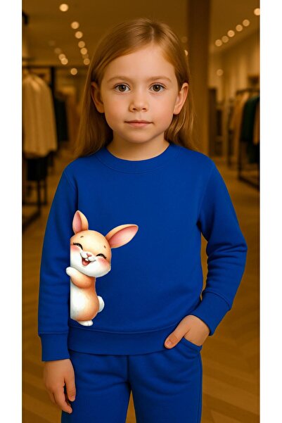playwear Παιδικό Φούτερ ΣΕΤ με στάμπα SARILAN RABBIT για Κορίτσια και Αγόρια,...