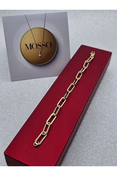 Generic Brand Chain Model Steel Bracelet Gold Color