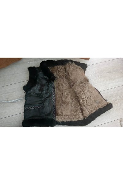 ErenAksesuar Genuine Lambskin and Sewn by Post Children's Leather Vest