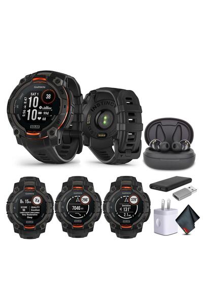 Garmin Instinct 3 45mm, Solar Şarjlı Ekran, Dayanıklı Dış Mekan GPS Akıllı Sa...