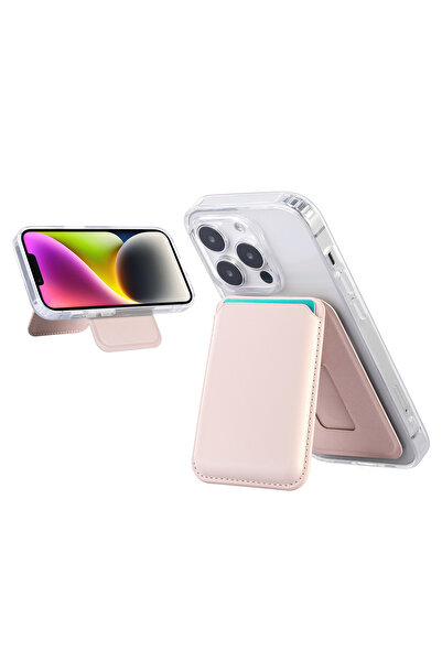 WANNA PROTECT حافظة بطاقات ماجسيف المغناطيسية مع حامل، محفظة جلدية لحمل البطا...