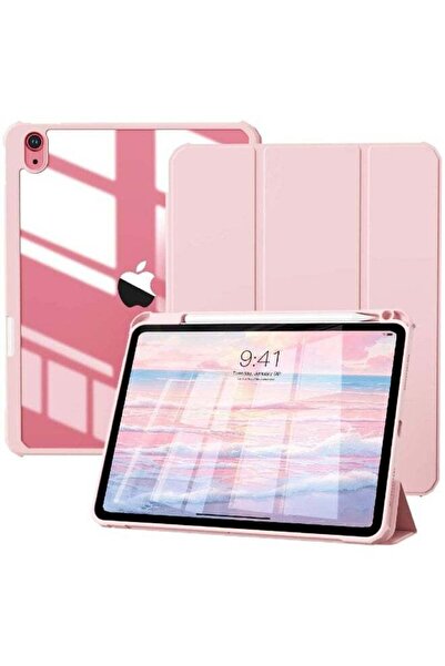 HYX Case for iPad (A16) 11th/10th Gen 10.9-inch — Slim Trifold with Pencil Holder, Pink