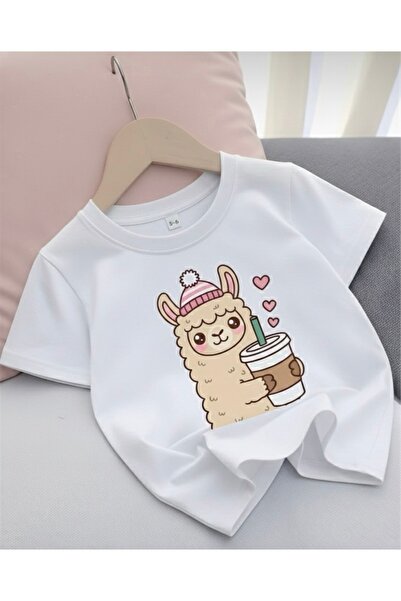 Tiny and Co تي شيرت كافيلي لاما مطبوع للأطفال