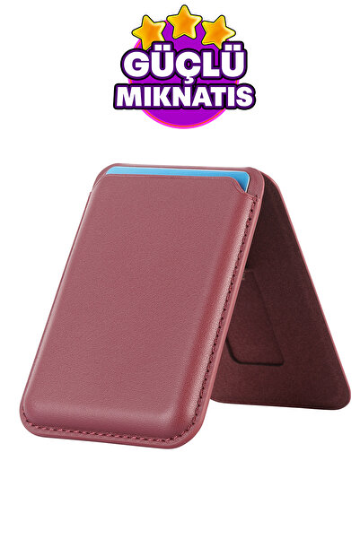 WANNA PROTECT حافظة بطاقات ماجسيف المغناطيسية مع حامل، محفظة جلدية لحمل البطا...