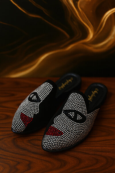 Behtah Kundura Women's Stone House Slippers Women's Slippers Dowry Slippers Winter Slippers Guest Slippers