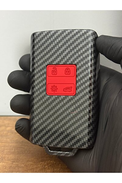 Luxe Aksesuarr Pentru Renault Talisman Clio5 megane4 Captur Kadjar Duster Husa de protectie cheie din fibra de carbon cu 3 butoane