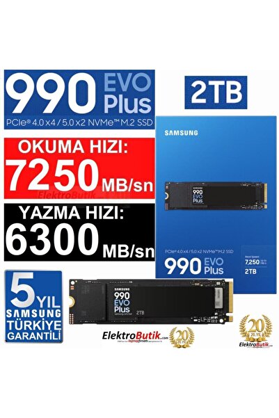 Samsung 2TB 990 EVO PLUS MZ-V9S2T0BW NVME 2.0 SSD