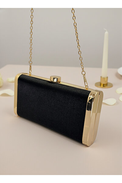 Biçanta Full Crystal Stone and Metal Frame and Evening Dress Bag Wedding Engagement Graduation