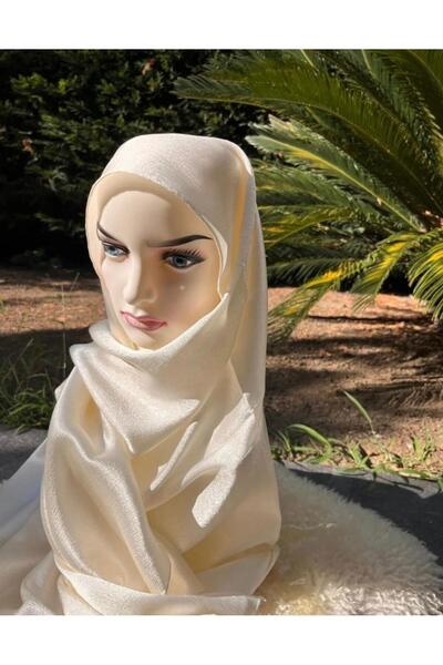 gül sezgin butik Women's Cream Silk Janjan Shawl