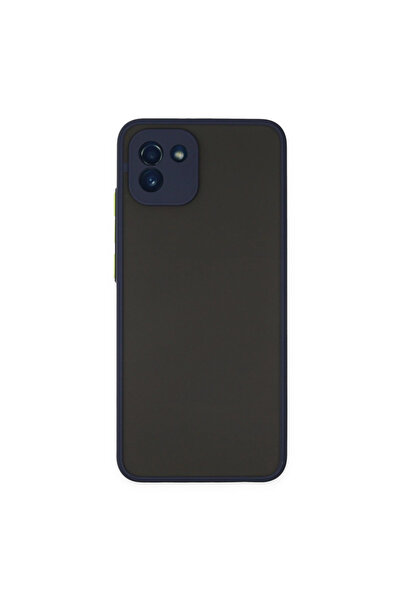 Najmaddin جراب سامسونج جالاكسي A03 غطاء سيليكون مونتريال - أزرق داكن