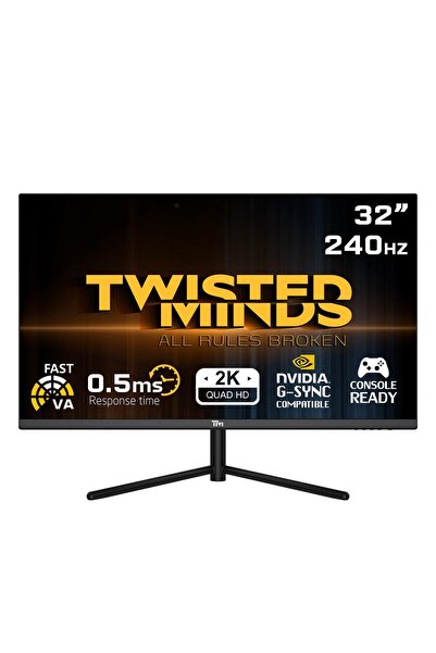 Twisted Minds 32\" TM32QHD240VA QHD 2K 240HZ 0,5MS HDMI DP HDR10 GAMING MONİTÖR