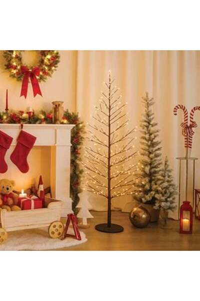 OEM Black Artificial Christmas Tree with 600 LEDs 1.5 m - Warm White