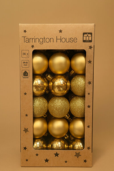 Fillikutum Parlak Simli Mat Cici Top 4 Cm 36'lı Yılbaşı Çam Ağacı Süsü Kırmız...