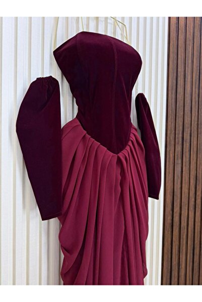 MALAZ wool and chiffon dress