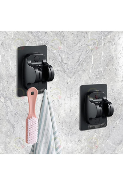 MAİN SHOP 1 Adet Duş Başlığı Askısı Yapışkanlı Çift Askılı Lif tutucu M-049