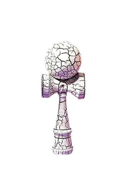 Inovius Kendama Crack, Flippy, 18 cm, Lemn, Alb - KEND306