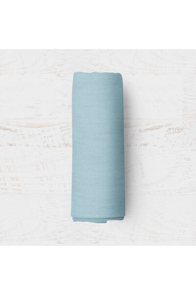 Maki Home Makiteks 100% Cotton Water Green Fitted Sheet Compatible with Single Beds 100X200+50X70 cm