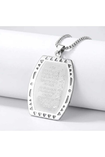 Fstyle Islamic "Say" Surah Pendant in Stainless Steel for Men and Women with ...