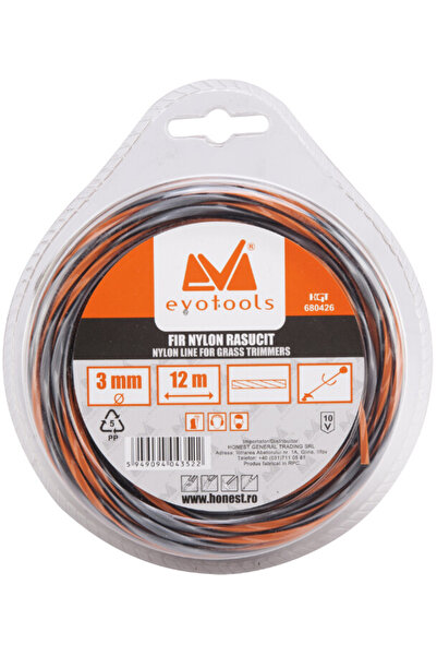 Evotools Fir de nailon răsucit 12 m 3,00 mm